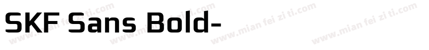 SKF Sans Bold字体转换